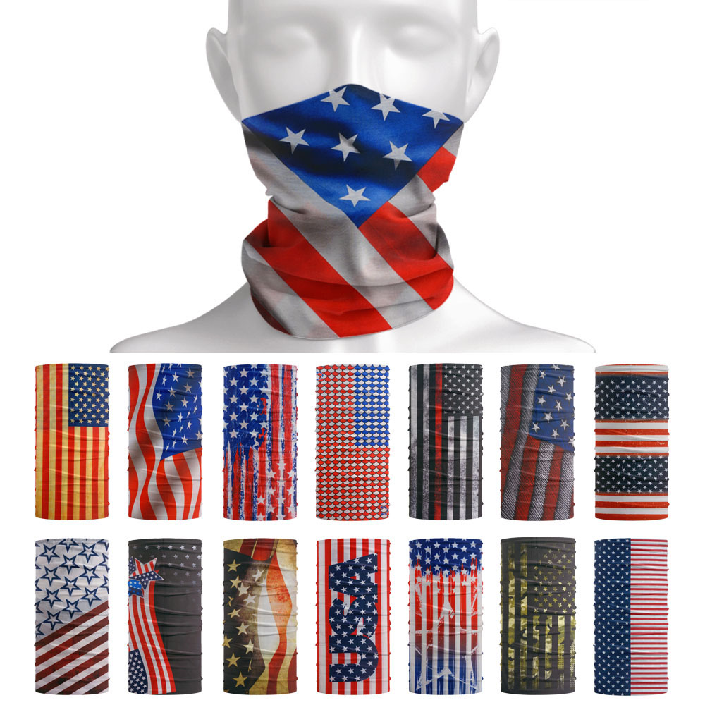 Riding Gear - USA Flag Pattern Sun Protective Scarf