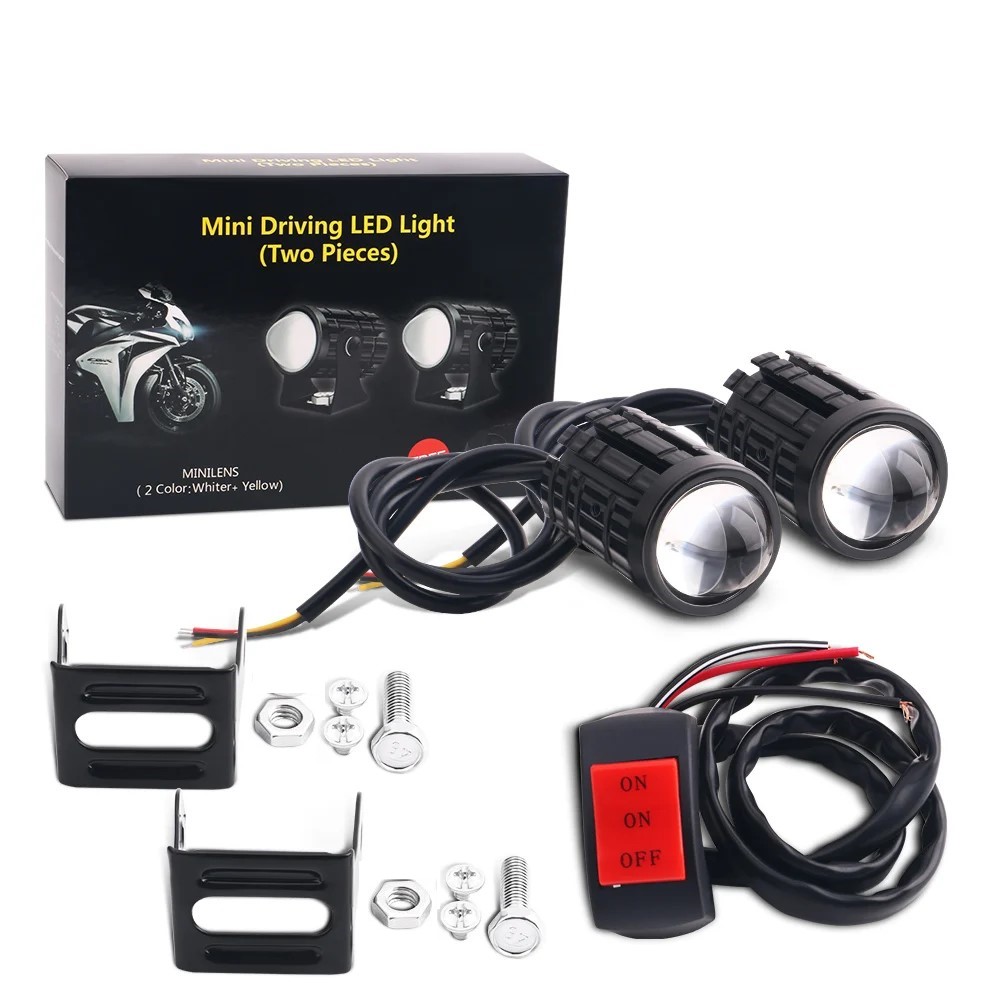Universal Motorcycle Led Headlight Projector - 1/2PCS Universal Motorcycle LED Headlight Projector