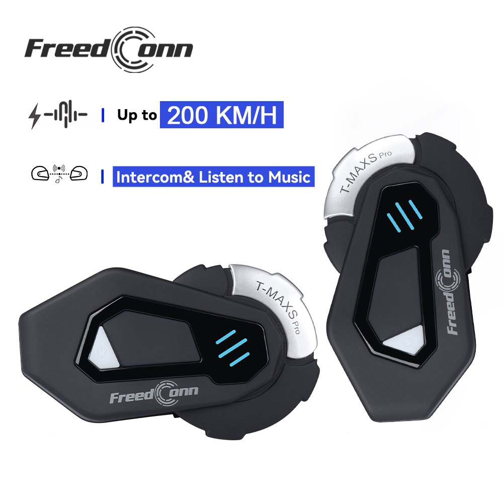 Full Face Motorcycle Helmet With Bluetooth - FreedConn T MAX S PRO Motorcycle