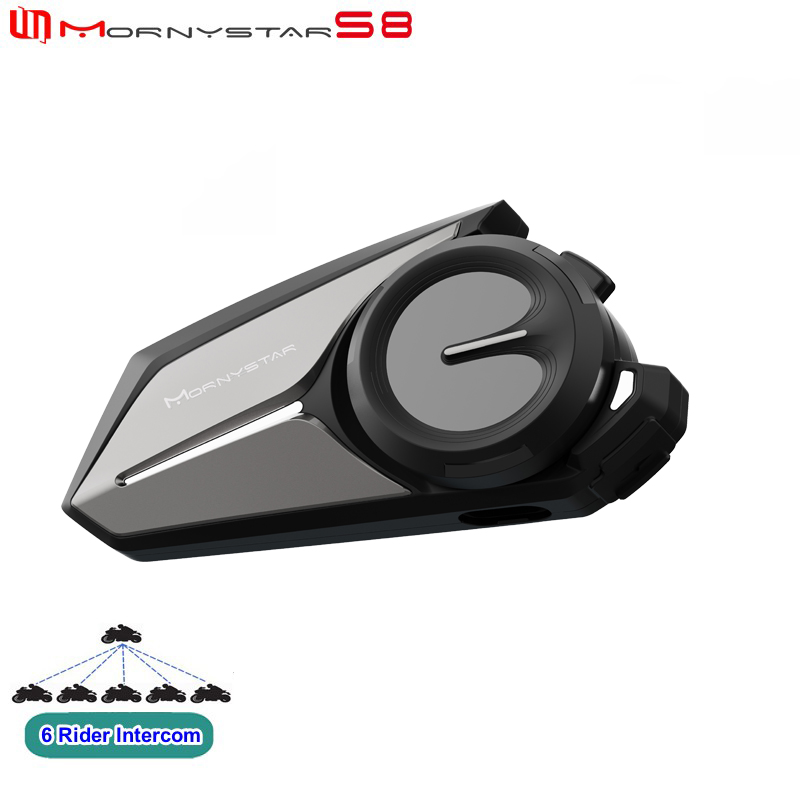 Universal Motorcycle Helmet Intercom Headset - Mornystar S8 Bluetooth Motorcycle Helmet Intercom