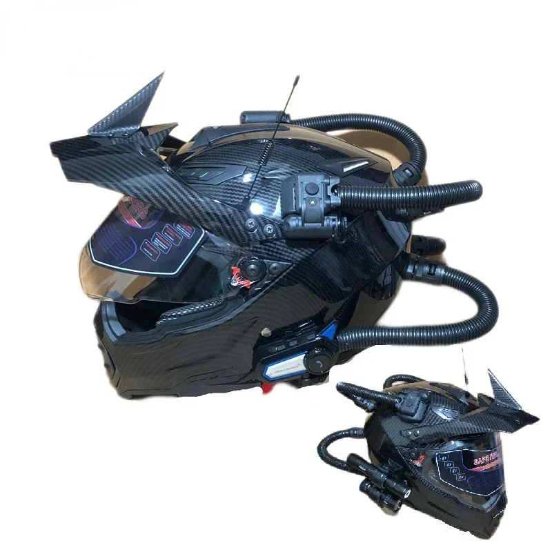 Full Face Motorcycle Helmet With Bluetooth - Retro Helmet Motorcycle Off-road Rally Helmets