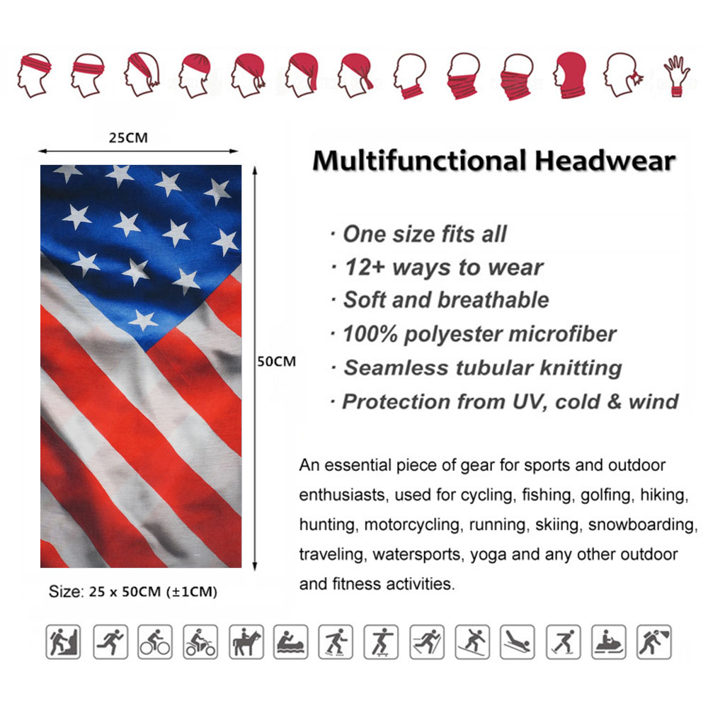 USA Flag Pattern Sun Protectiv - Riding Gear recension och pris
