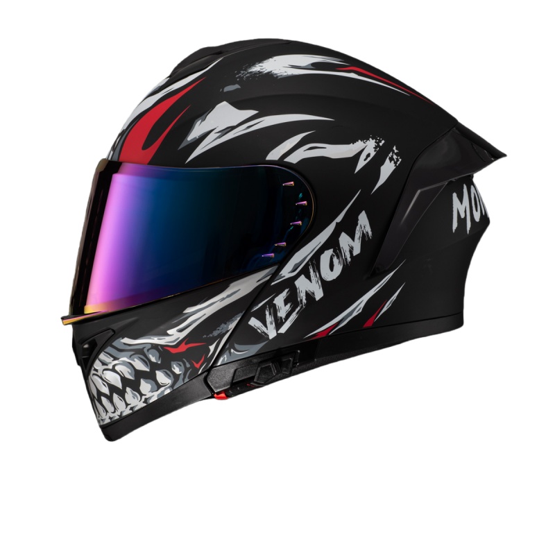 DOT Approved Dual Visor Motorb - Modular Flip Up Motorcycle Helmet Dot Approved recension och pris