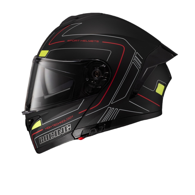 DOT Approved Dual Visor Motorb - Modular Flip Up Motorcycle Helmet Dot Approved recension och pris