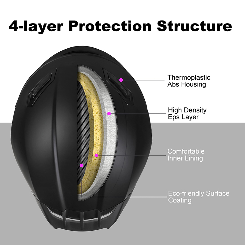 DOT Approved Dual Visor Motorb - Modular Flip Up Motorcycle Helmet Dot Approved recension och pris