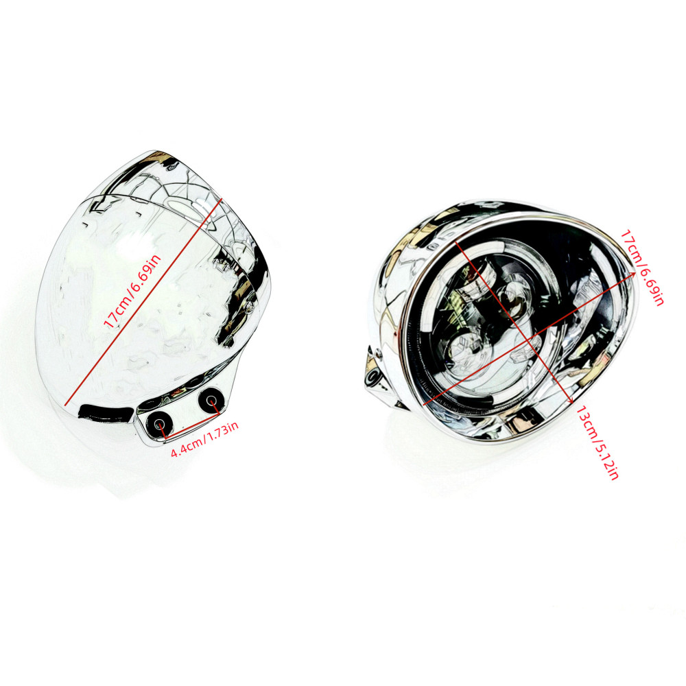 Universal Retro 12V Motorcycle - Universal Motorcycle Led Headlight Projector recension och pris