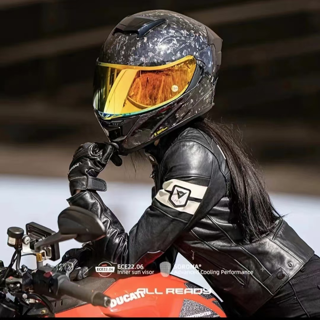 AR 12K Carbon Fiber Motorcycle - Carbon Fiber Lightweight Motorcycle Helmet recension och pris