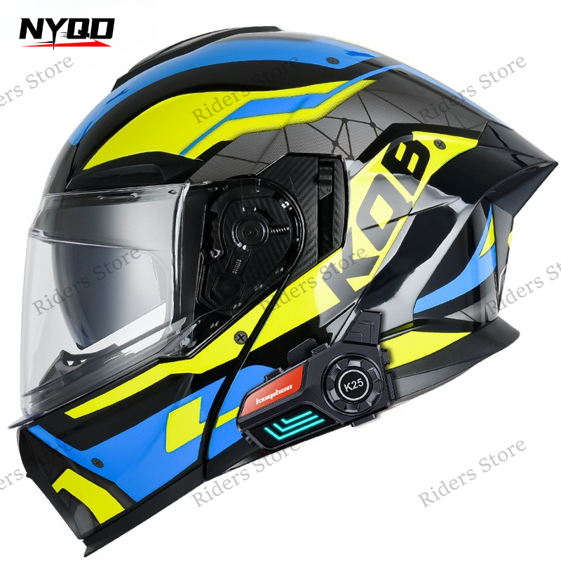 3C Certified Flip Up Motorcycl - Full Face Motorcycle Helmet With Bluetooth recension och pris