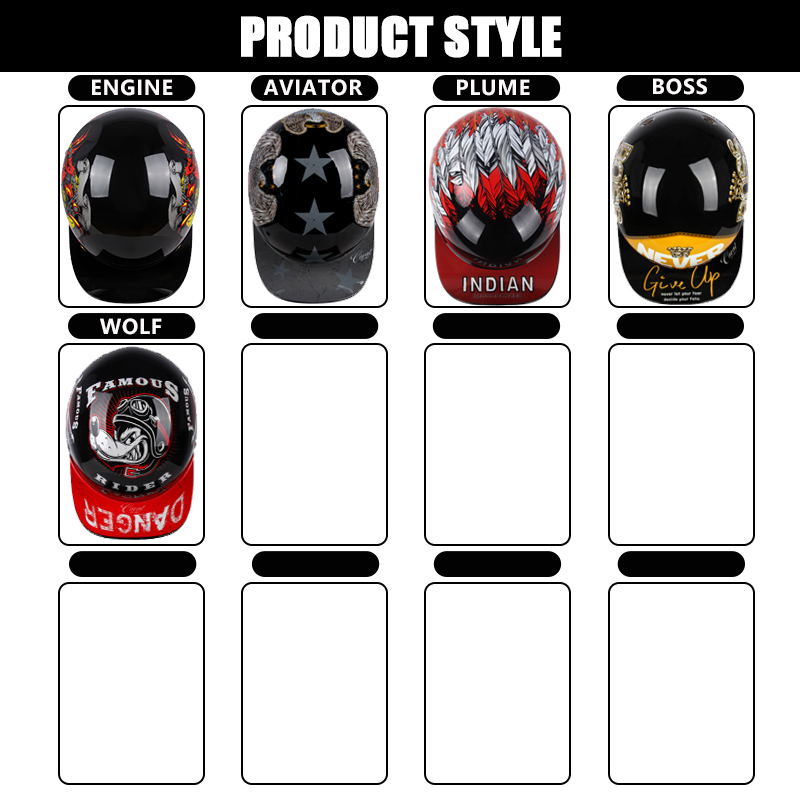 2024 Adult Open Face Summer Re - Vintage Open Face Retro Helmet recension och pris