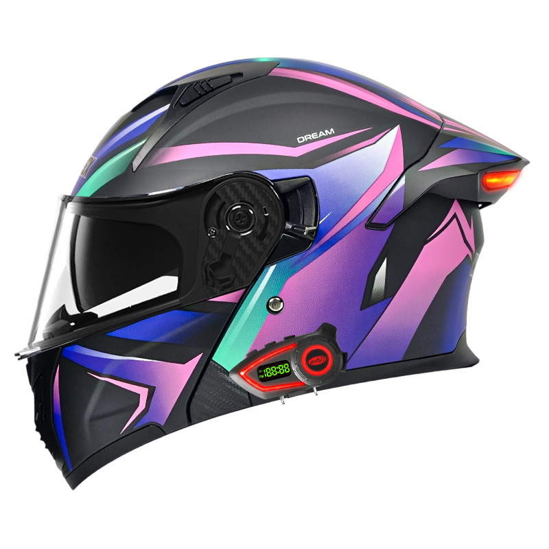 DOT Motorcycle Helmets Double  - Modular Flip Up Motorcycle Helmet Dot Approved recension och pris