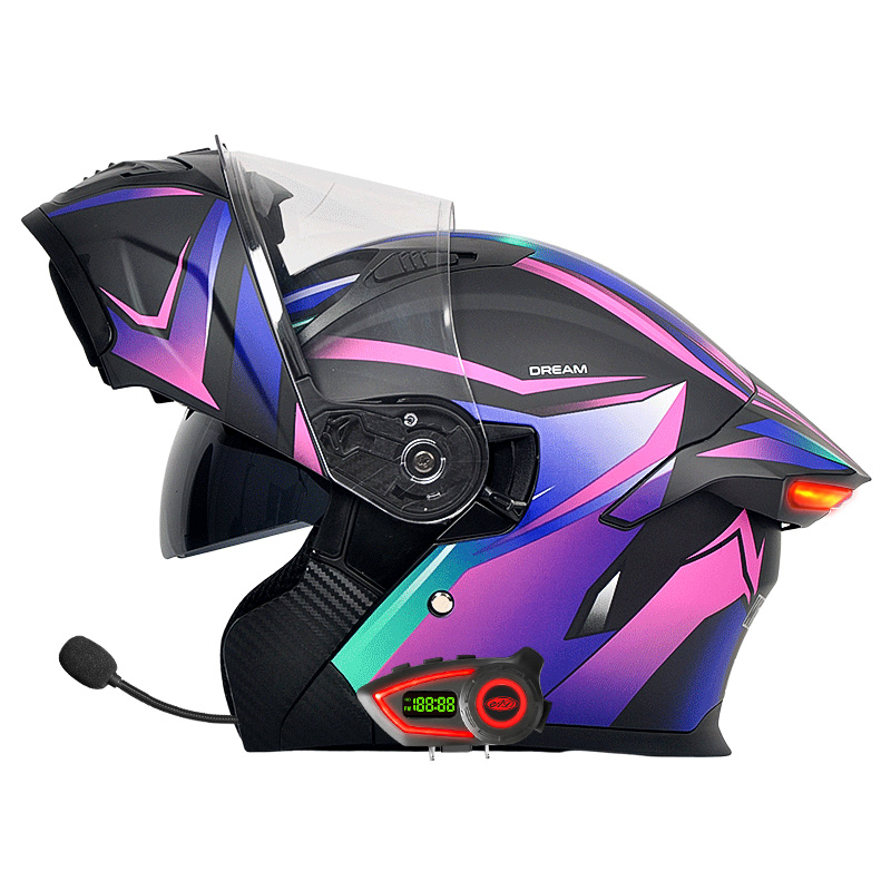 DOT Motorcycle Helmets Double  - Modular Flip Up Motorcycle Helmet Dot Approved recension och pris