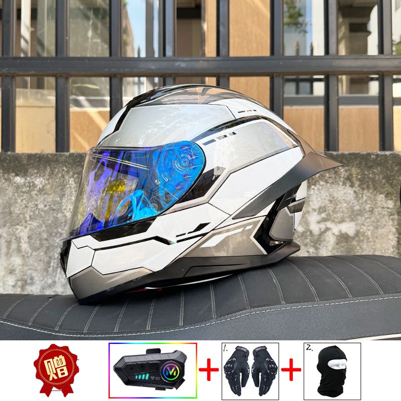 ORZ Motorcycle Bluetooth Helme - Full Face Motorcycle Helmet With Bluetooth recension och pris
