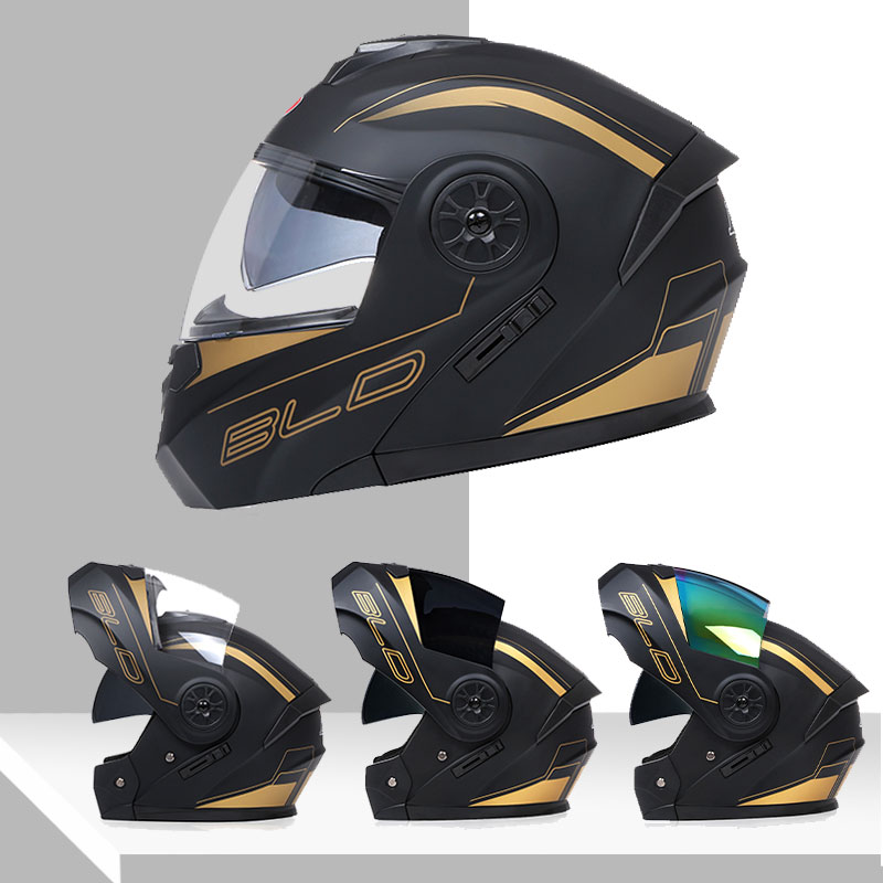 Dual Lens Helmet Modular Fashi - Dual Visor Motorcycle Racing Helmet recension och pris