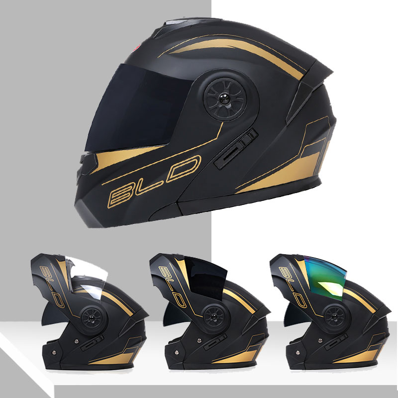 Dual Lens Helmet Modular Fashi - Dual Visor Motorcycle Racing Helmet recension och pris