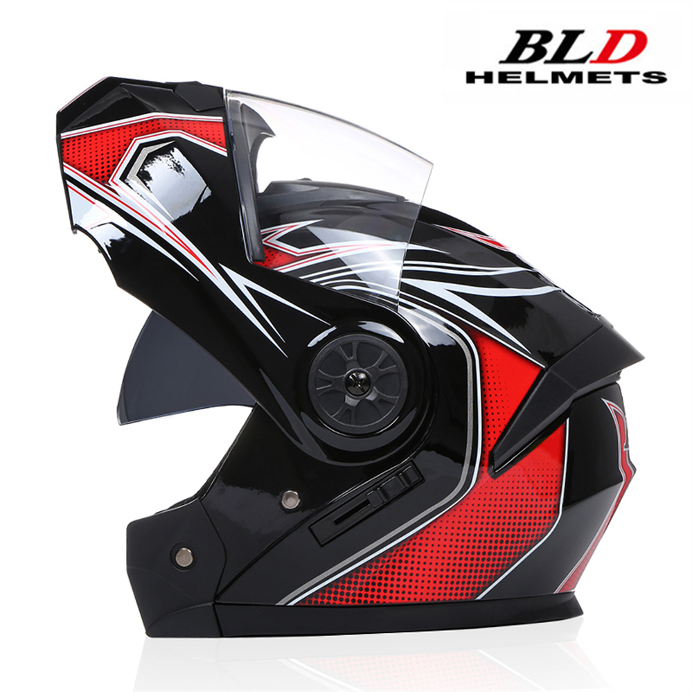 Dual Lens Helmet Modular Fashi - Dual Visor Motorcycle Racing Helmet recension och pris