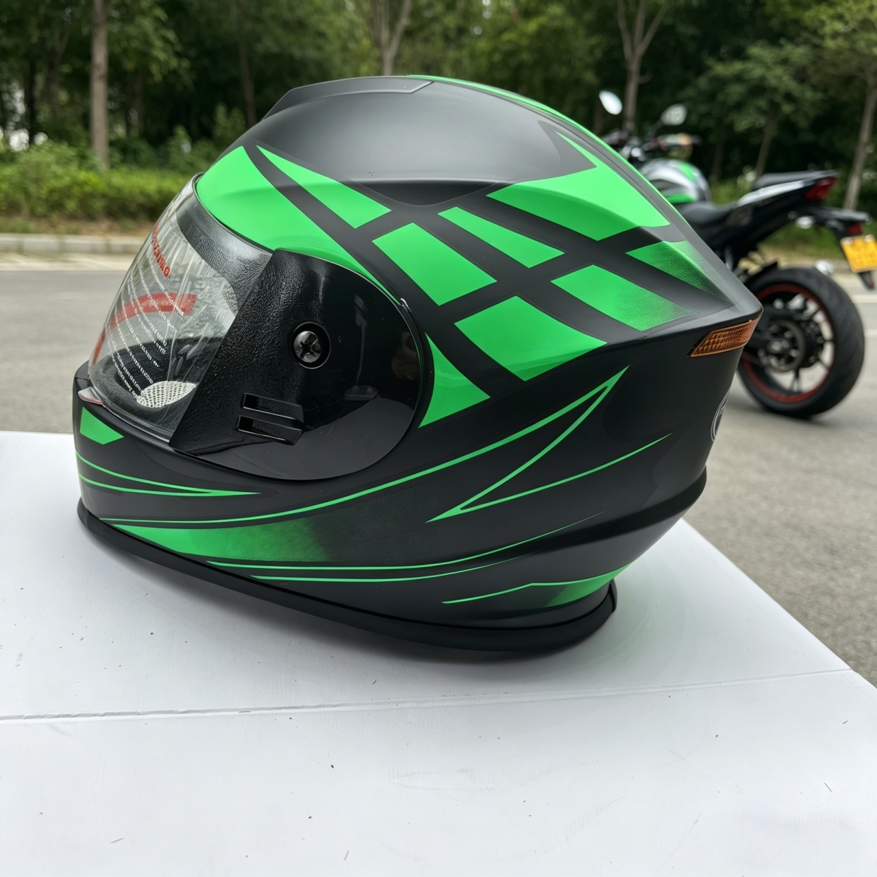 Men's Full Face Motorcycle Hel - Dual Visor Motorcycle Racing Helmet recension och pris