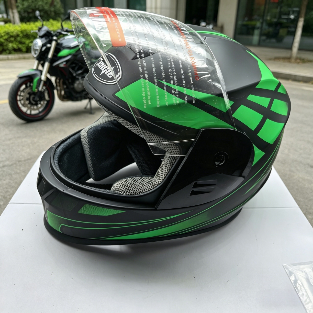 Men's Full Face Motorcycle Hel - Dual Visor Motorcycle Racing Helmet recension och pris