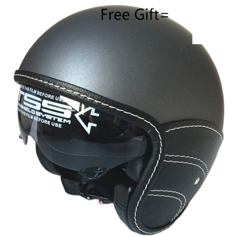 Half Face Vintage Motorcycle H - Vintage Open Face Retro Helmet recension och pris