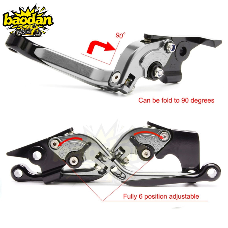 Motorcycle Accessories Adjusta - Cnc Aluminum Adjustable Brake Clutch Levers recension och pris