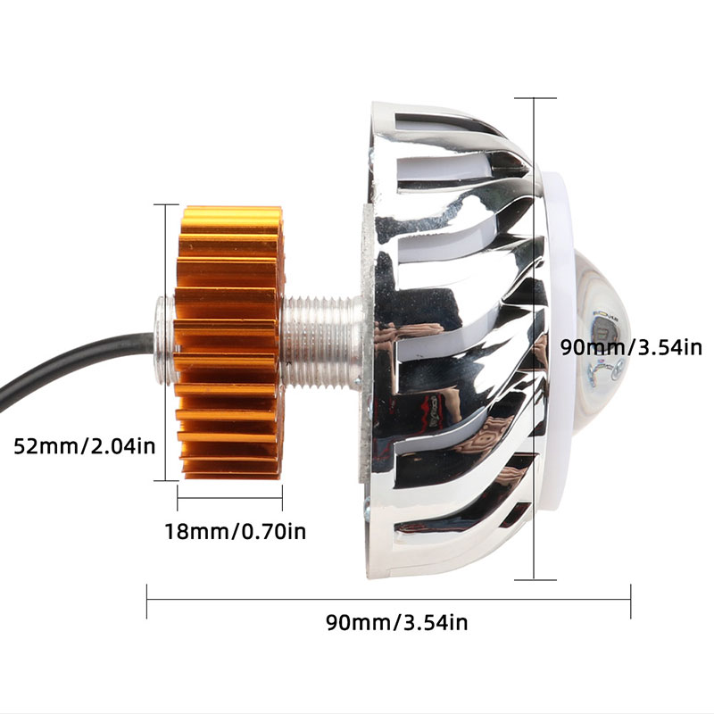 1pc Motorcycle Headlight Dual  - Universal Motorcycle Led Headlight Projector recension och pris