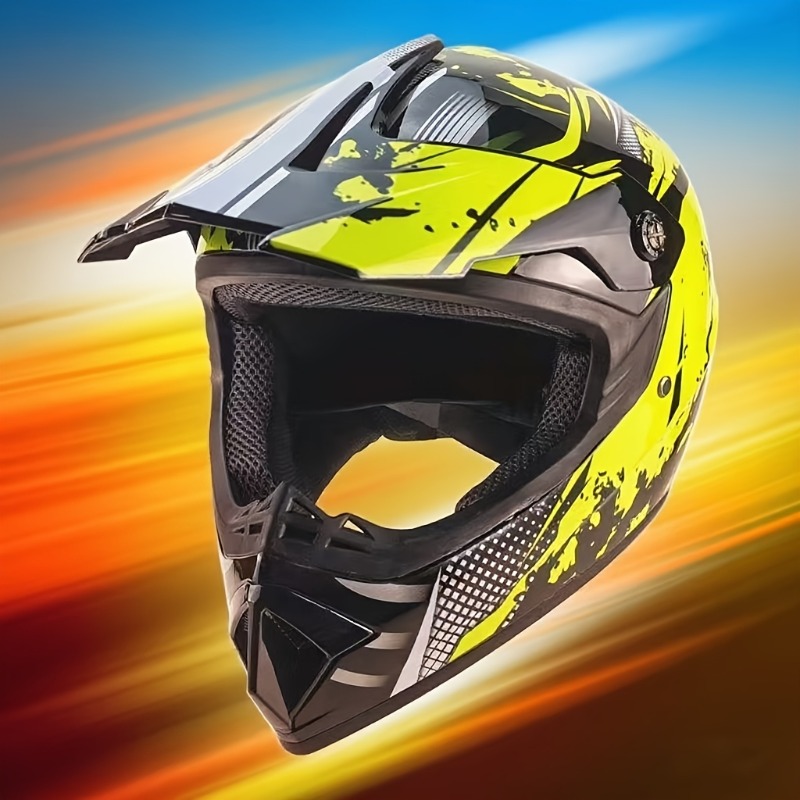 Dirt Bike Motocross Helmet Set - Off Road Motocross Helmet Goggles Set recension och pris
