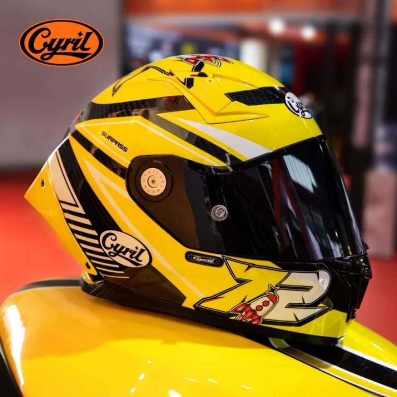 CYRIL Carbon Fiber Full Face M - Carbon Fiber Lightweight Motorcycle Helmet recension och pris