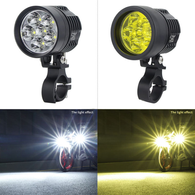 2PCS Universal L6X Headlight L - Universal Motorcycle Led Headlight Projector recension och pris