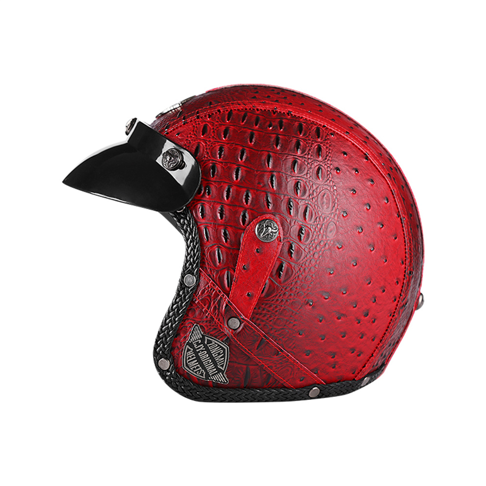 DOT 3/4 Open Face Motorcycle R - Vintage Open Face Retro Helmet recension och pris