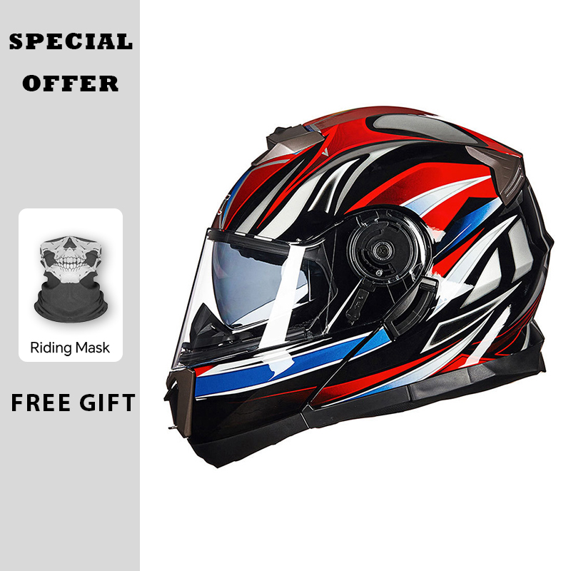 Motorcycle Helmets Modular Fli - Modular Flip Up Motorcycle Helmet Dot Approved recension och pris