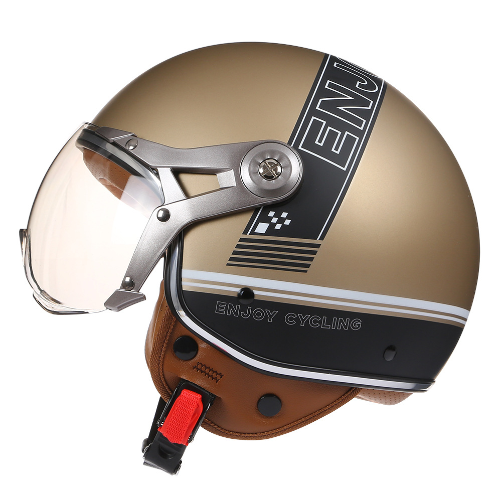 Vintage TT&COCASCOS Motorcycle - Vintage Open Face Retro Helmet recension och pris