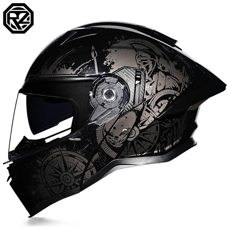 ORZ-997 Modular Flip Up Motorc - Modular Flip Up Motorcycle Helmet Dot Approved recension och pris