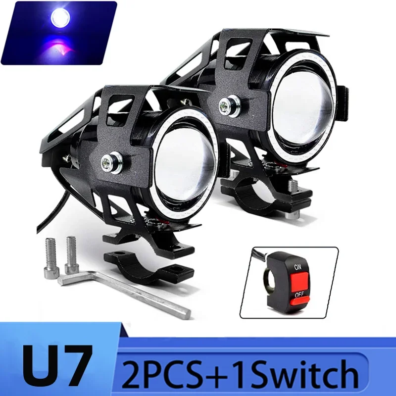 U7 LED Auxiliary Bright Motorc - Universal Motorcycle Led Headlight Projector recension och pris