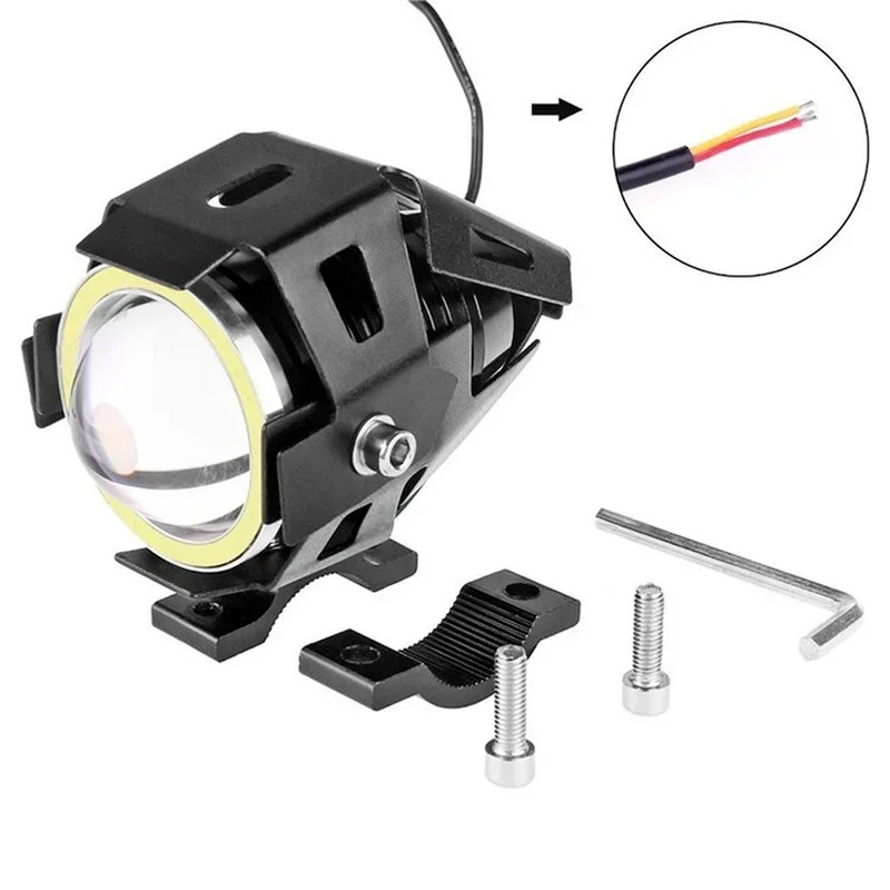 U7 LED Auxiliary Bright Motorc - Universal Motorcycle Led Headlight Projector recension och pris