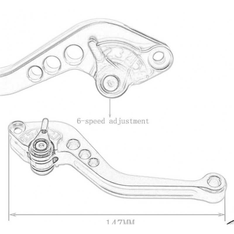 For Honda REBEL/CM/CMX 300/500 - Cnc Aluminum Adjustable Brake Clutch Levers recension och pris