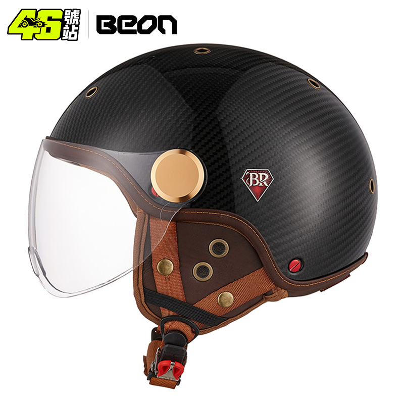BEON New Arrival BR13 Summer C - Carbon Fiber Lightweight Motorcycle Helmet recension och pris