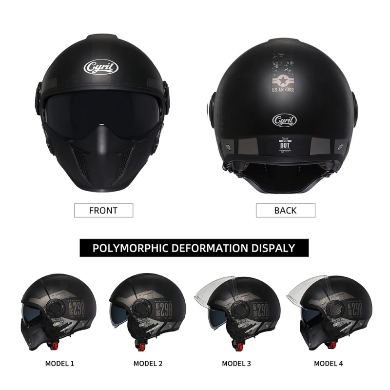 OP12A Modular Motorcycle Helme - Quick Release Buckle Motorcycle Helmet recension och pris
