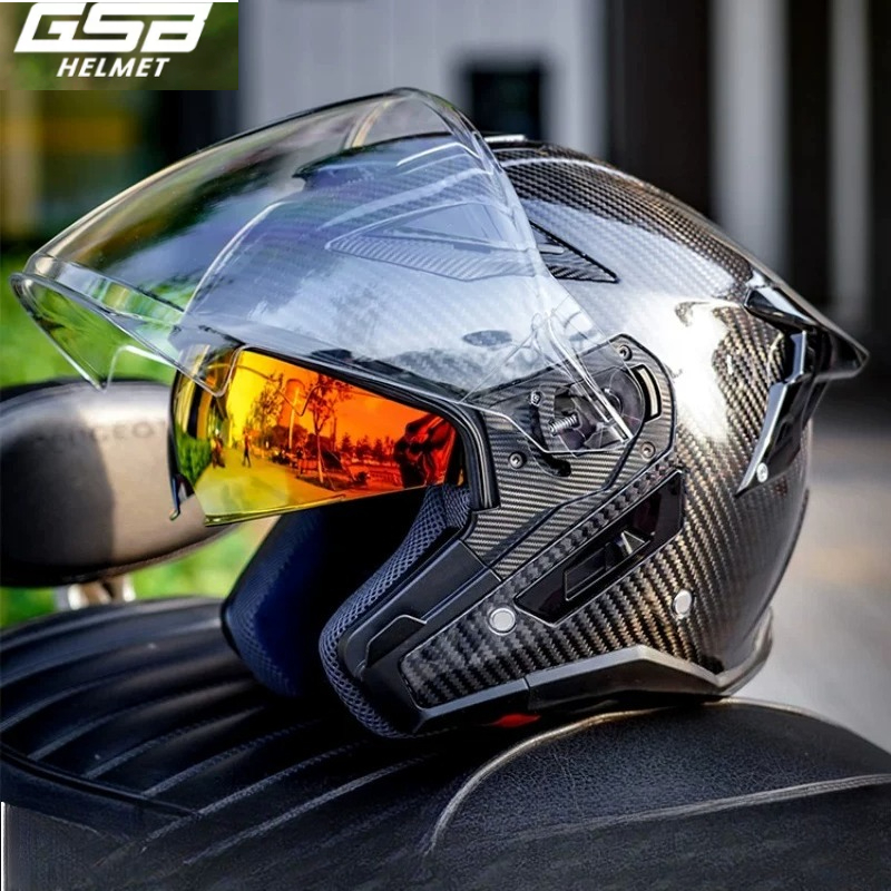 GSB Carbon Fiber Motorcycle He - Carbon Fiber Lightweight Motorcycle Helmet recension och pris