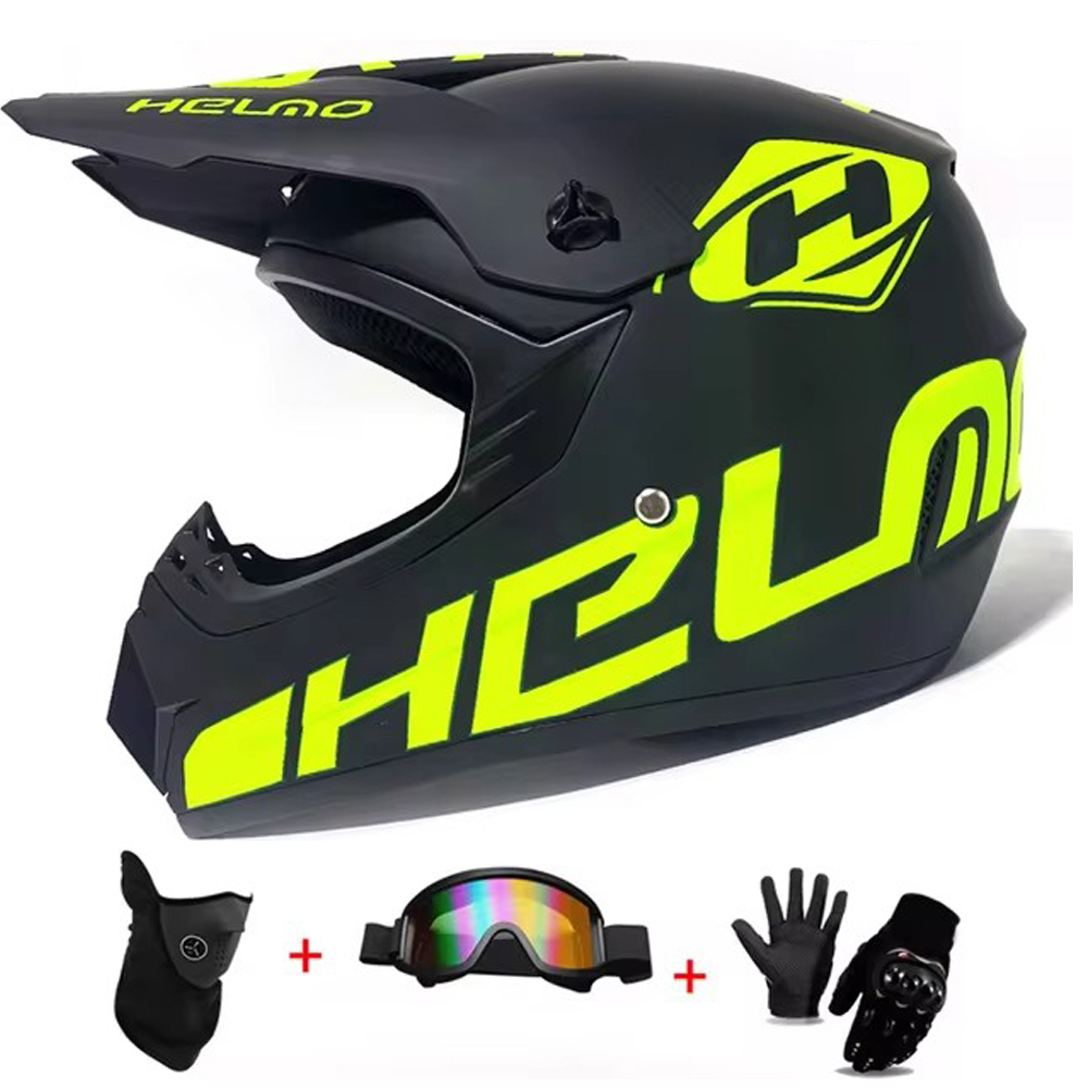 Motocross and Off-Road Helmet  - Off Road Motocross Helmet Goggles Set recension och pris