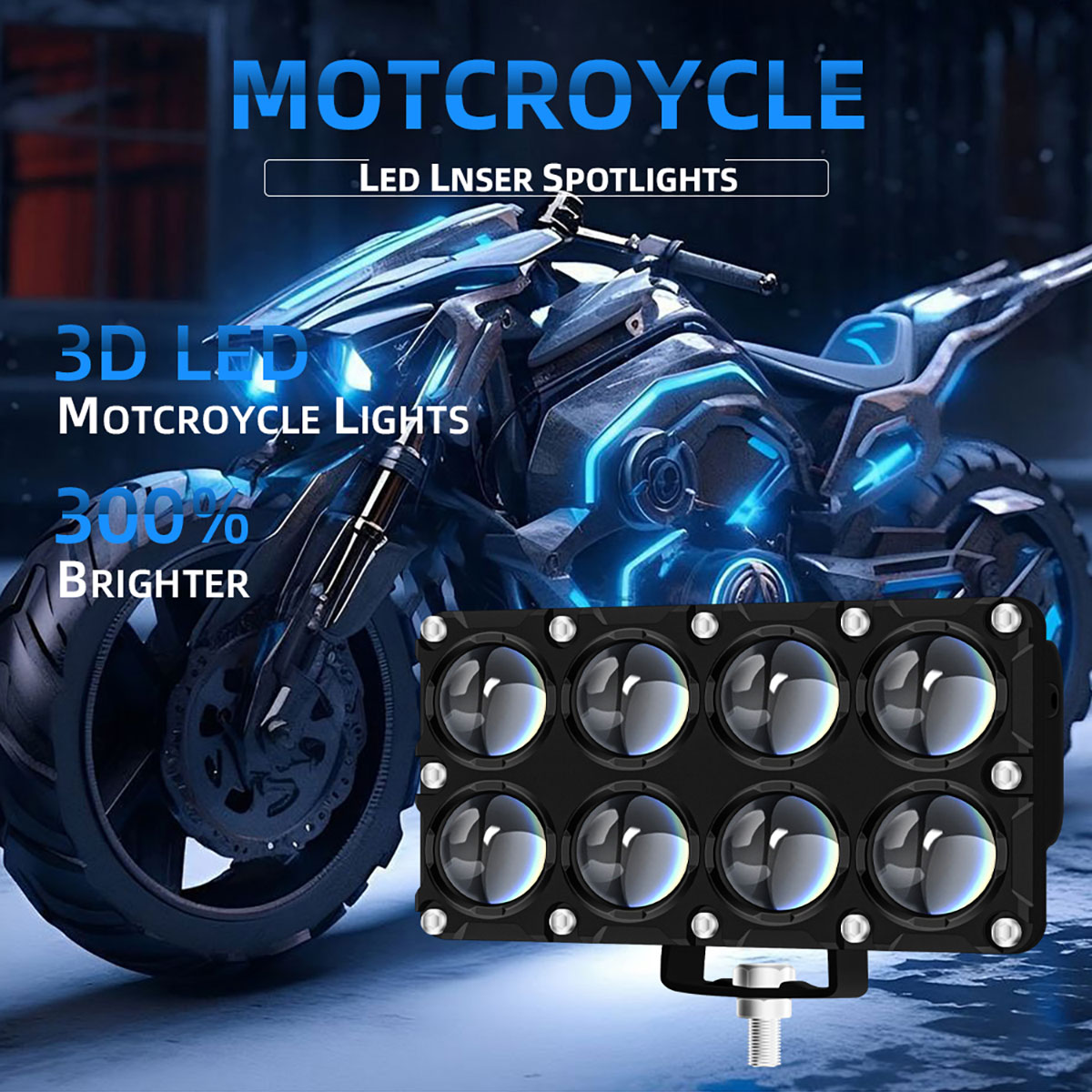 6/8/10 Lens Auxiliary Motorcyc - Universal Motorcycle Led Headlight Projector recension och pris