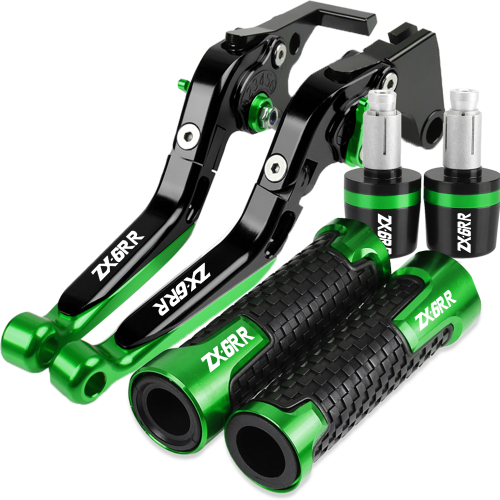 For Kawasaki ZX6R ZX6RR ZX 6R  - Cnc Aluminum Adjustable Brake Clutch Levers recension och pris