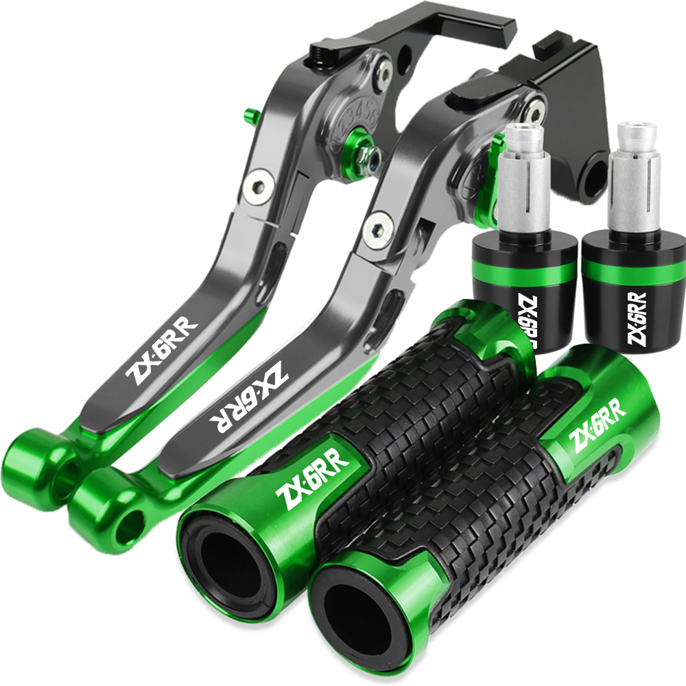For Kawasaki ZX6R ZX6RR ZX 6R  - Cnc Aluminum Adjustable Brake Clutch Levers recension och pris