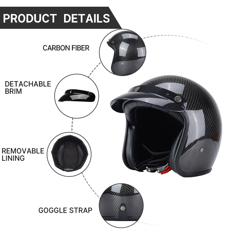 Super Lightweight Carbon Fiber - Carbon Fiber Lightweight Motorcycle Helmet recension och pris