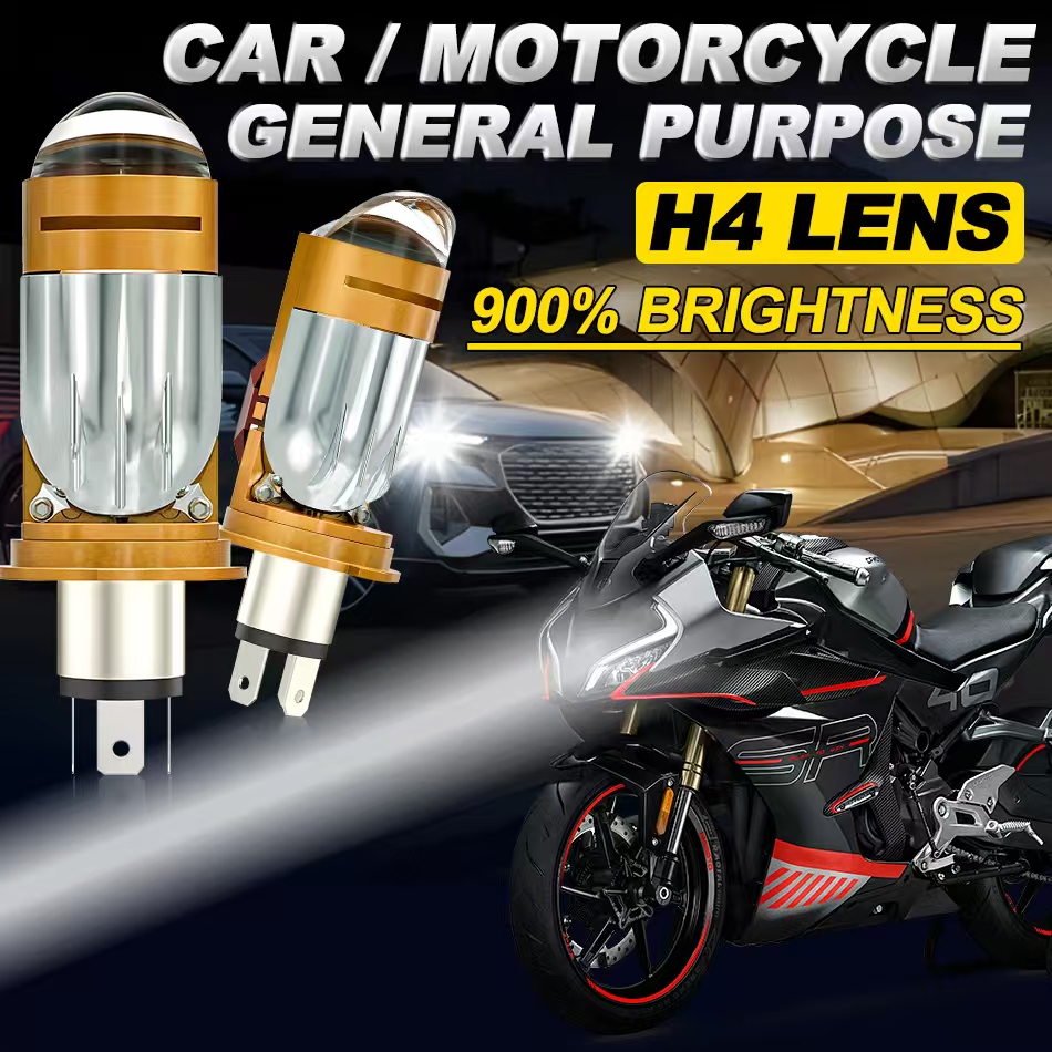 CAMOTO Bi LED Lens Projector H - Universal Motorcycle Led Headlight Projector recension och pris