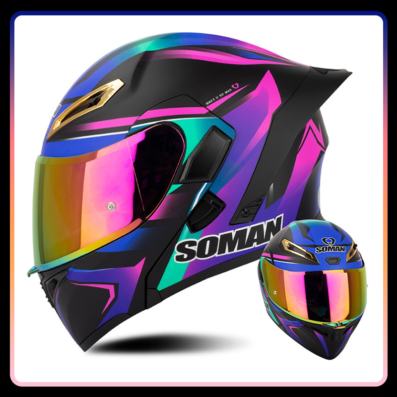 Men Women Motorcycle Helmets F - Modular Flip Up Motorcycle Helmet Dot Approved recension och pris