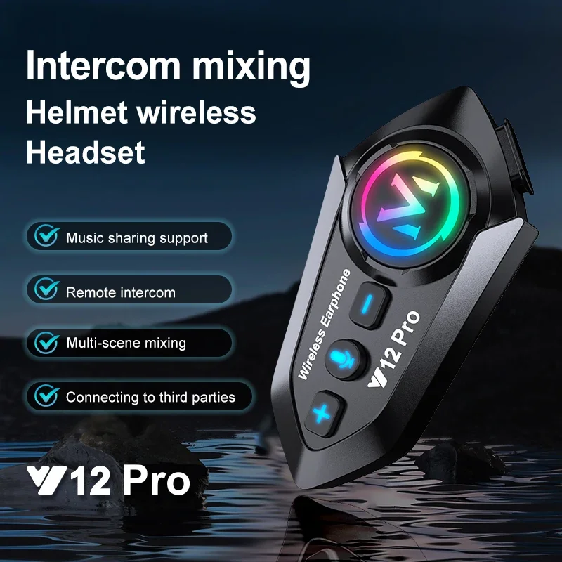 Y12 Pro Motorcycle Helmet Blue - Full Face Motorcycle Helmet With Bluetooth recension och pris