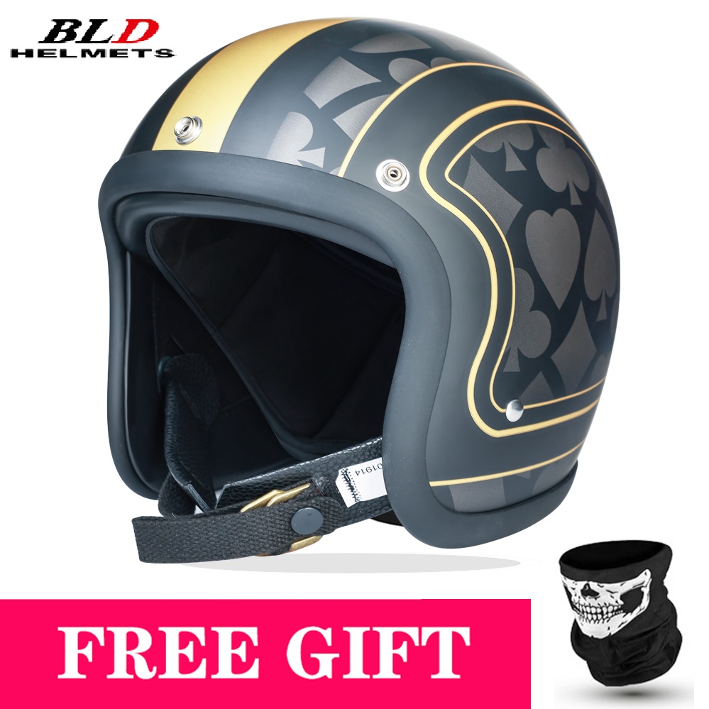 Low Profile Japan Korea Style  - Vintage Open Face Retro Helmet recension och pris