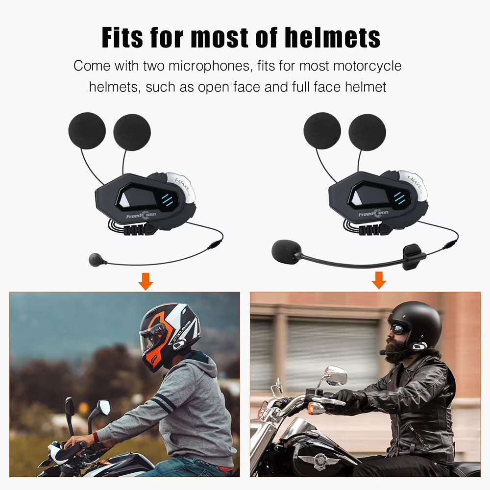 FreedConn T MAX S PRO Motorcyc - Full Face Motorcycle Helmet With Bluetooth recension och pris