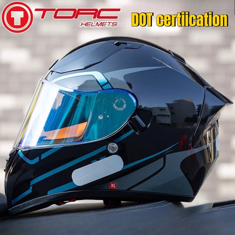 FOR TORC T18 Motorcycle Helmet - Modular Flip Up Motorcycle Helmet Dot Approved recension och pris