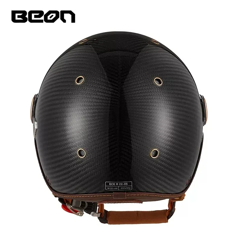 BEON BR13 Retro Open Face Half - Vintage Open Face Retro Helmet recension och pris