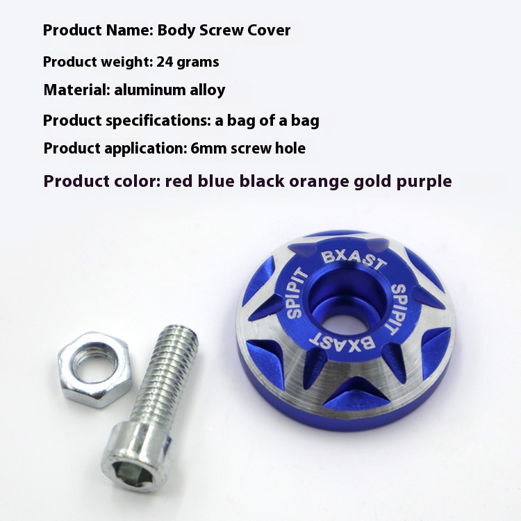 Universal CNC 6MM Decorative A - Scooter Parts recension och pris